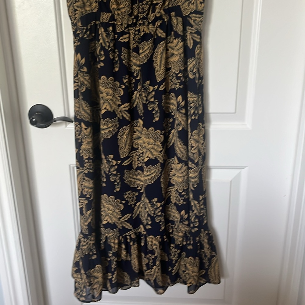 J. Crew Factory Sleeveless Smocked Neck Midi Dress size 2 - Picture 6 of 9